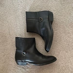 Vintage Italian booties - black - size 38